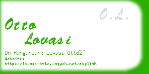 otto lovasi business card